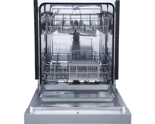 Geöffneter Geschirrspüler mit Geschirrkörben