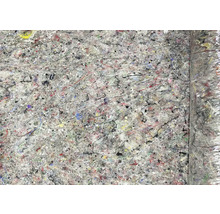 Detailansicht einer Rollen Trittschalldämmung aus Faser