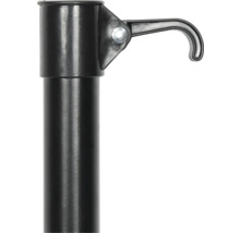 Kleiderstangenaufhängung mit Haken zur Befestigung