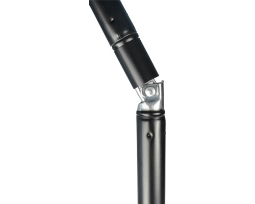 Detailaufnahme einer Rohrverbindung mit verstellbarem Winkel