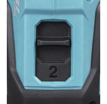 Detailaufnahme einer Geschwindigkeitsregelung mit der Ziffer 2 an einem Elektrowerkzeug