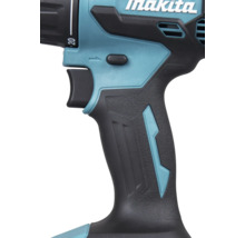 Detailansicht eines Akkuschraubers von Makita mit Griff
