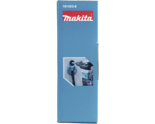 Makita Logo auf Verpackung für Staubabsaugung beim Bohren