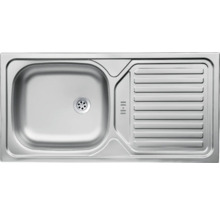 Spüle aus Edelstahl mit Abtropffläche