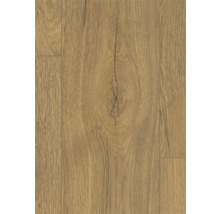 Nahaufnahme von Laminatboden mit Holzoptik