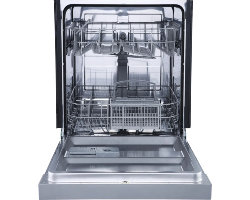 Geöffneter Geschirrspüler mit Geschirrkörben