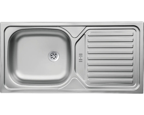 Edelstahlspüle mit Abtropffläche