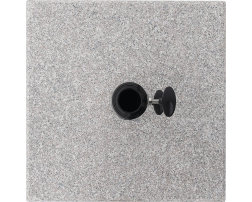 Granit-Schirmständer mit Halterung von oben