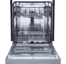 Offener Geschirrspüler mit Geschirrkörben