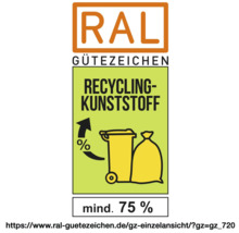 RAL Recycling Kunststoff Gütezeichen
