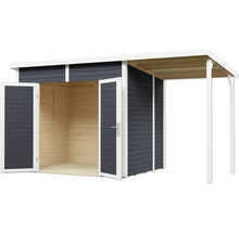 Gartenhaus mit Doppeltür und Vordach