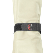 Doppler Logo auf Klettband um eine Stoffhülle