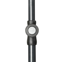 Doppler Logo auf einem Sonnenschirmstock