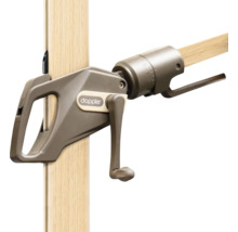 Doppler Logo auf einem Kurbelmechanismus für einen Sonnenschirm