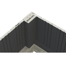 Eckdetail eines Gartenhauses mit den Maßen 95 x 44 Millimeter und 18 Millimeter Wandstärke