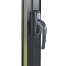 Nahaufnahme eines Fenstergriffs