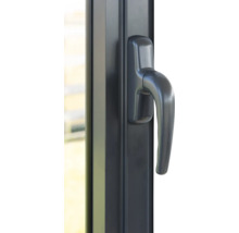 Nahaufnahme eines Fenstergriffs