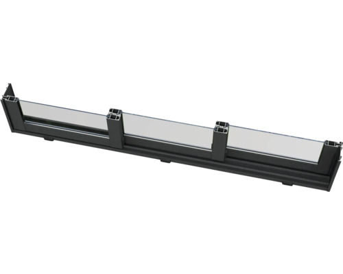 Querschnitt eines Fensterrahmens mit Glasfüllung