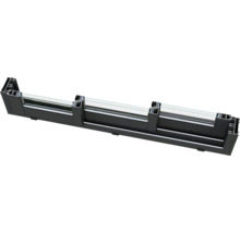 Querschnitt eines Aluminiumfensters mit Dreifachverglasung