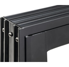 Detailansicht eines Aluminiumfensterrahmens