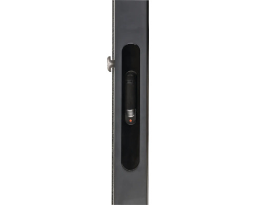 Fenstergriff mit rotem Punkt zur Anzeige der Fensterposition