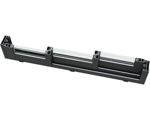 Fensterprofil aus Aluminium mit Glas
