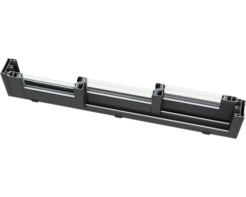Fensterrahmenprofil aus Aluminium mit Glas