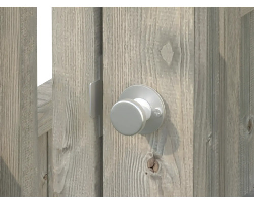Gartentür mit Knauf und Verschluss