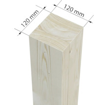 Holzbalken mit den Maßen 120 Millimeter mal 120 Millimeter