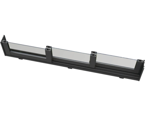 Glasgeländer mit Aluminiumrahmen