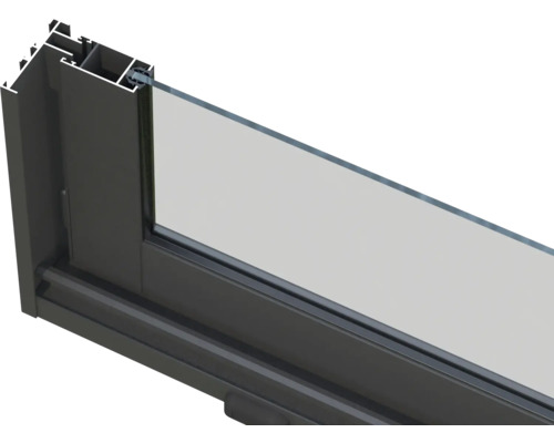 Detailansicht eines Fensters mit Rahmen