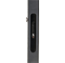 Detailansicht eines Fenstergriffs mit Verriegelung