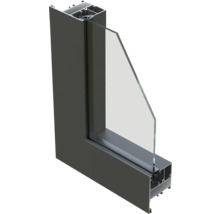 Aluminiumfensterprofil mit Glas
