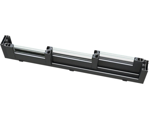 Fensterprofil aus Aluminium mit Glas