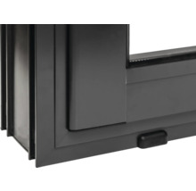 Detailansicht eines Fensters mit Rahmen