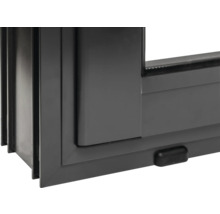 Detailansicht eines Fensters aus Kunststoff