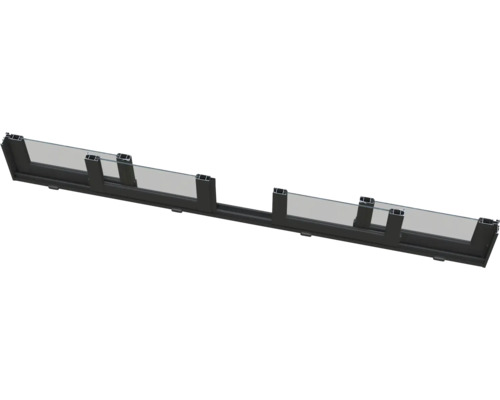 Windschutzwand aus Glas mit Aluminiumrahmen