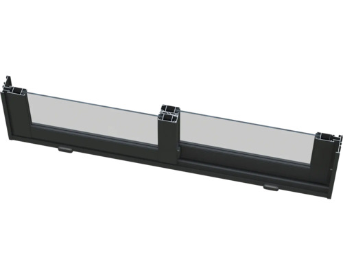 Schiebefenster mit Aluminiumrahmen und Verglasung