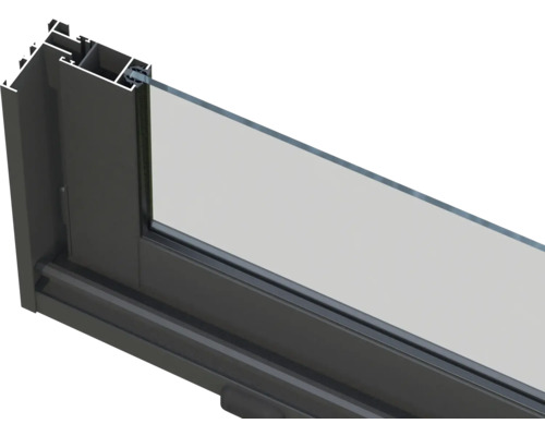 Detailansicht eines Fensters mit Rahmen