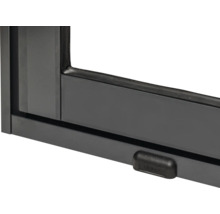 Detailansicht eines Fensters mit Rahmen