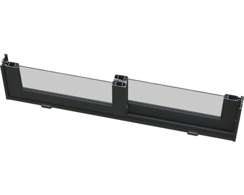 Schiebefenster aus Aluminium mit Glasfüllung