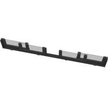 Glasgeländer mit schwarzem Rahmen