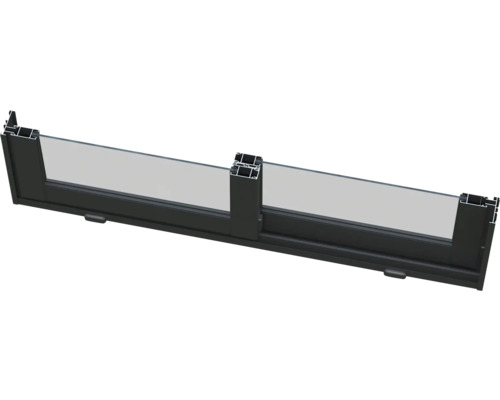 Schiebefenster mit Aluminiumrahmen und Verglasung