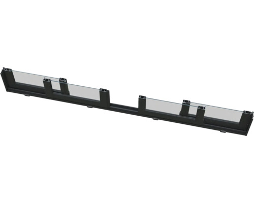 Glasgeländer mit Aluminiumrahmen