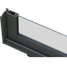 Detailansicht eines Fensterprofils mit Glas