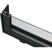 Querschnitt eines Fensters mit Rahmen