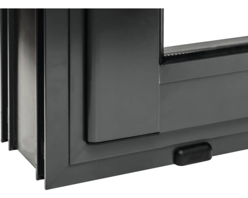 Detailansicht eines Fensters mit Rahmen