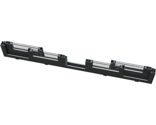 Querschnitt einer Schiebetür aus Aluminium und Glas