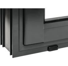 Detailansicht eines Fensters mit Rahmen