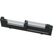 Querschnitt eines Fensterrahmens mit Isolierglas